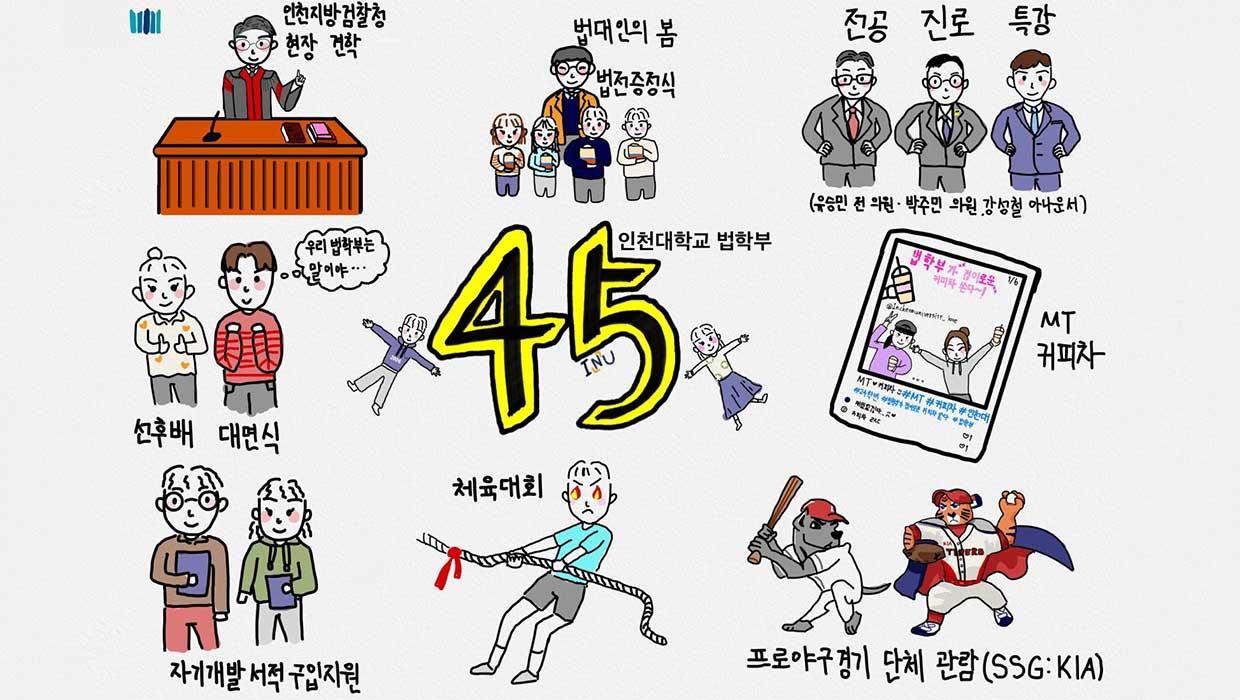 Incheon National University School of Law celebrates its 45th anniversary this year, a program to welcome new spring with abundant meaning and value 대표이미지